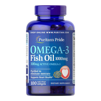 Puritan's Pride Omega 3 1000 mg 100 sgels